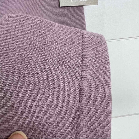 NEW EVERLANE The Seamless ribbed leggings DUSTY LAVENDER WOMEN XL/XXL - Picture 5 of 8